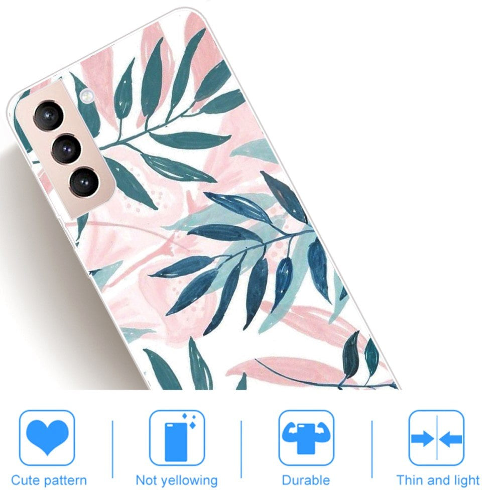 Samsung Galaxy S22 Flexible Plastic Case - Leaves