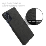 Samsung Galaxy M52 (5G) Ultra KSQ Fabric Plastic Case - Black