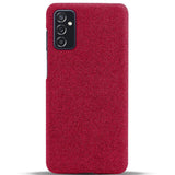 Samsung Galaxy M52 (5G) Ultra KSQ Fabric Plastic Case - Red