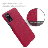 Samsung Galaxy M52 (5G) Ultra KSQ Fabric Plastic Case - Red