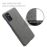 Samsung Galaxy M52 (5G) Ultra KSQ Fabric Plastic Case - Dark Grey