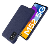 Samsung Galaxy M52 (5G) Ultra KSQ Fabric Plastic Case - Blue