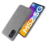 Samsung Galaxy M52 (5G) Ultra KSQ Fabric Plastic Case - Grey