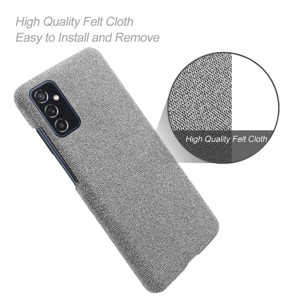 Samsung Galaxy M52 (5G) Ultra KSQ Fabric Plastic Case - Grey