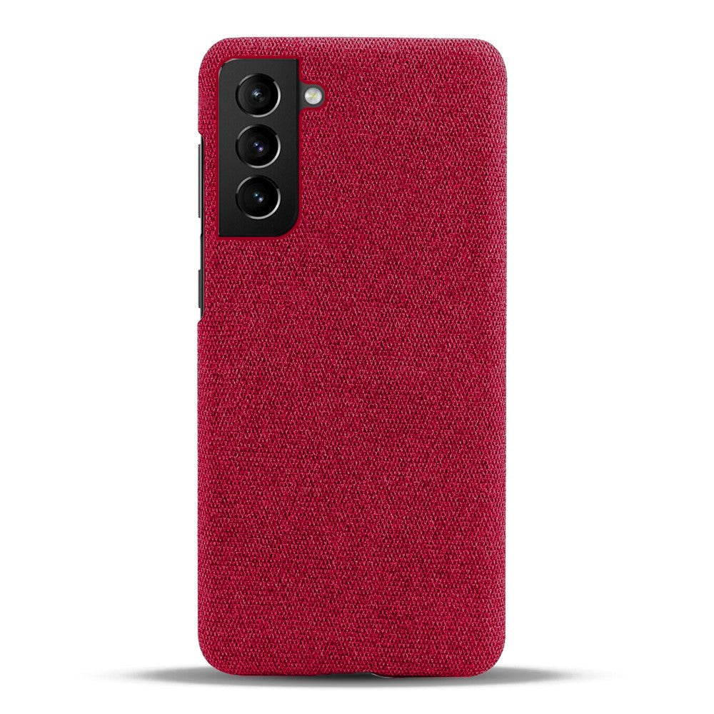 Samsung Galaxy S22 KSQ Fabric Plastic Case - Red