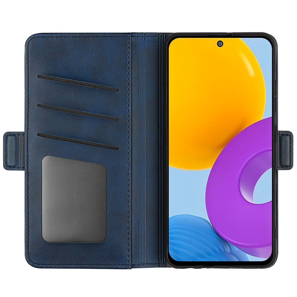 Samsung Galaxy M52 (5G) Soft Leather Wallet Case - Blue