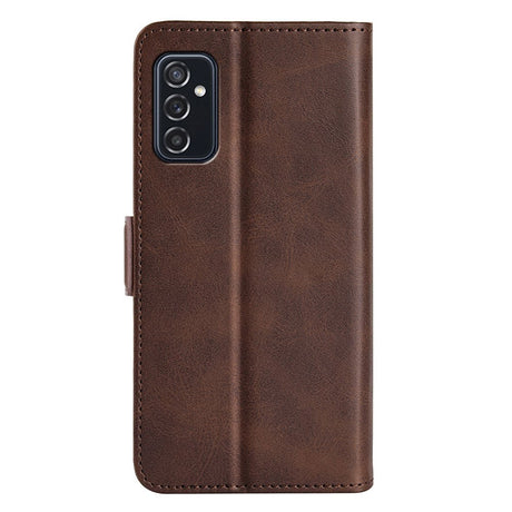 Samsung Galaxy M52 (5G) Soft Leather Wallet Case - Dark brown