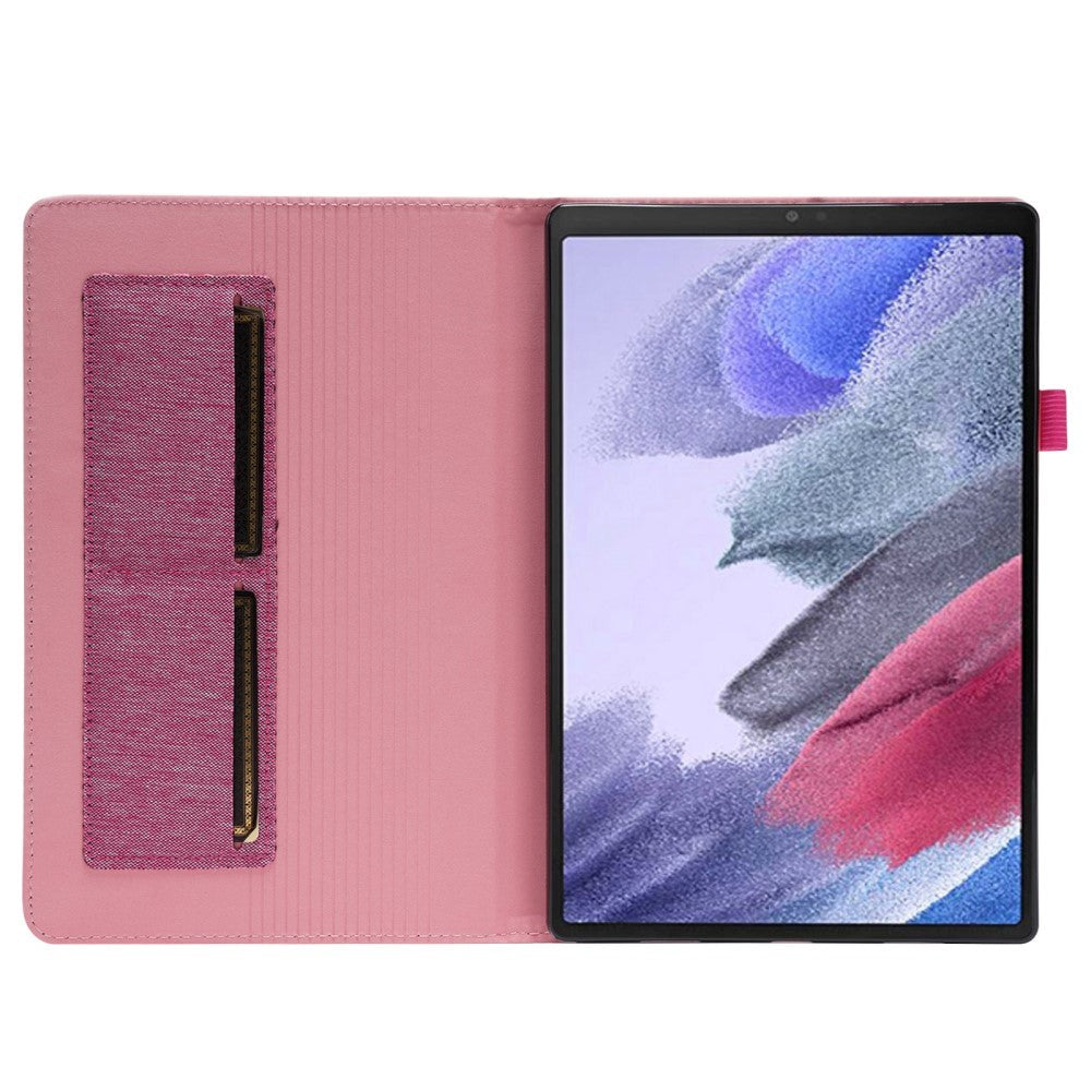 Samsung Galaxy Tab A8 10.5" Fabric Case w. Card pockets - Pink