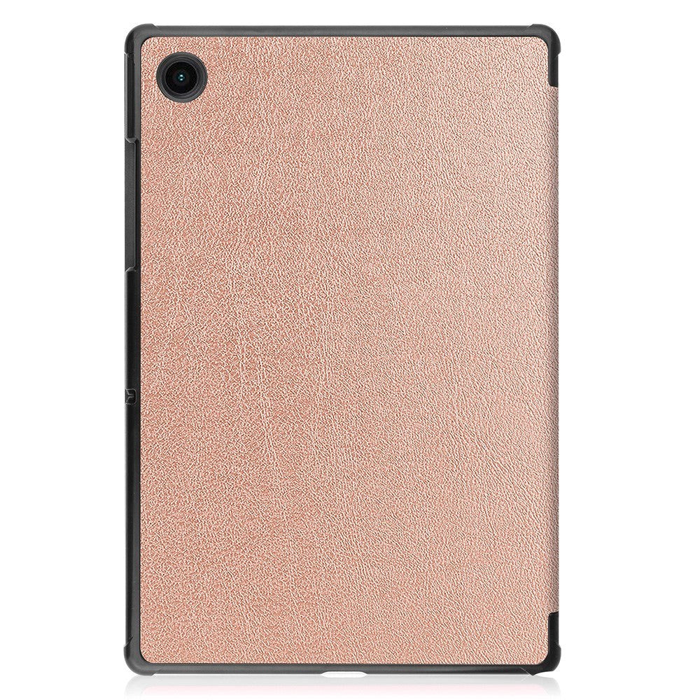 Samsung Galaxy Tab A8 10.5" Tri-Fold Leather Case - Rose Gold