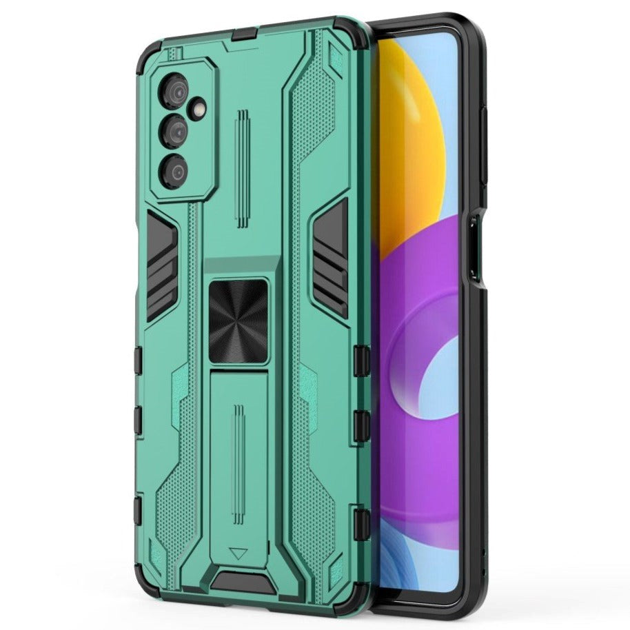 Samsung Galaxy M52 (5G) Tough Case w. Kickstand - Green