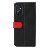 Samsung Galaxy M52 (5G) Two-Colour Leather Wallet Case - Red / Black