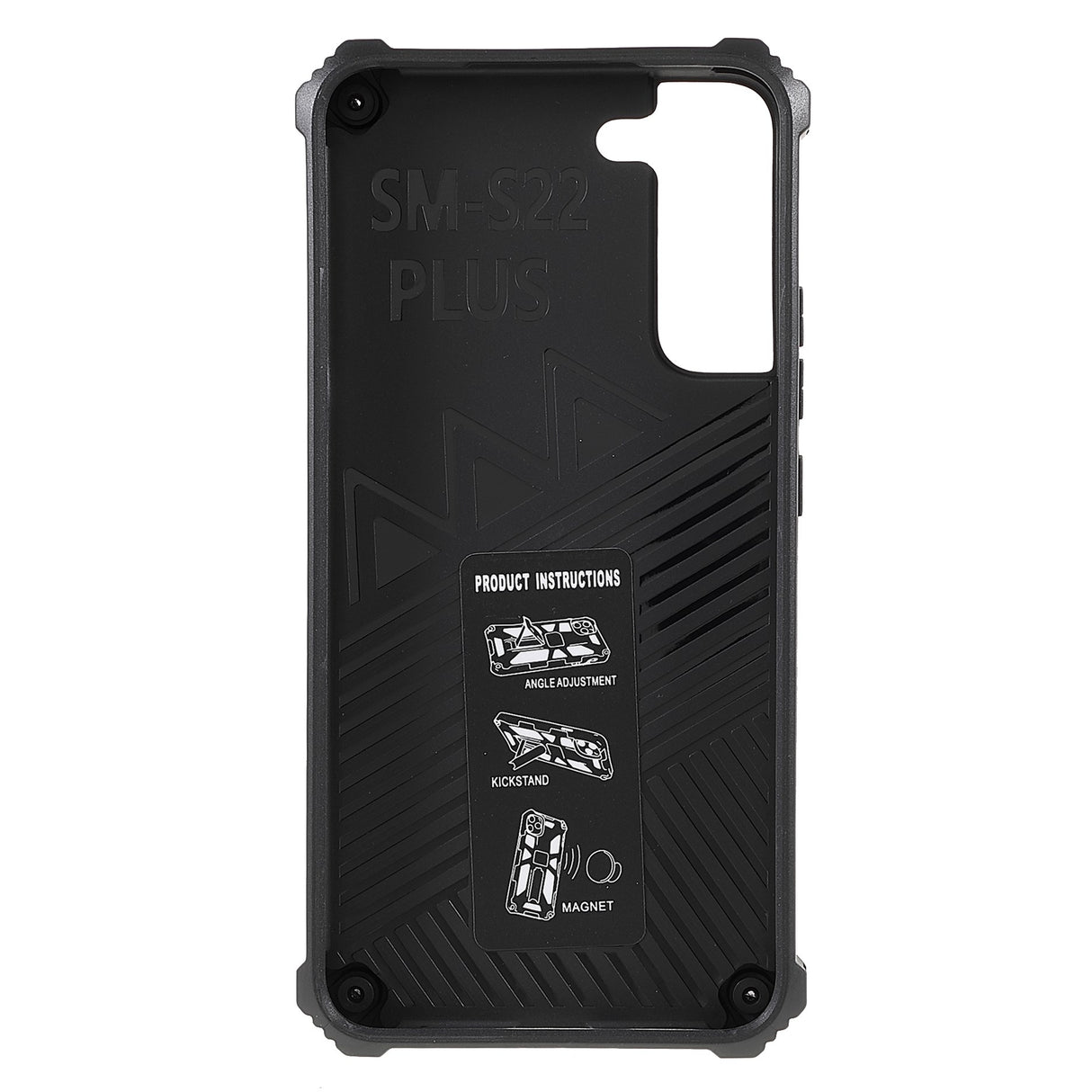 EIDERWOOD Samsung Galaxy S22 Plus Craftsman Case with Kickstand - Black