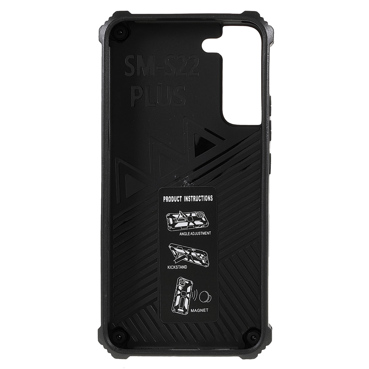 EIDERWOOD Samsung Galaxy S22 Plus Craftsman Case with Kickstand - Silver