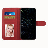 Samsung Galaxy S22 Ultra Soft Leather Wallet Case - Trapeze - Red