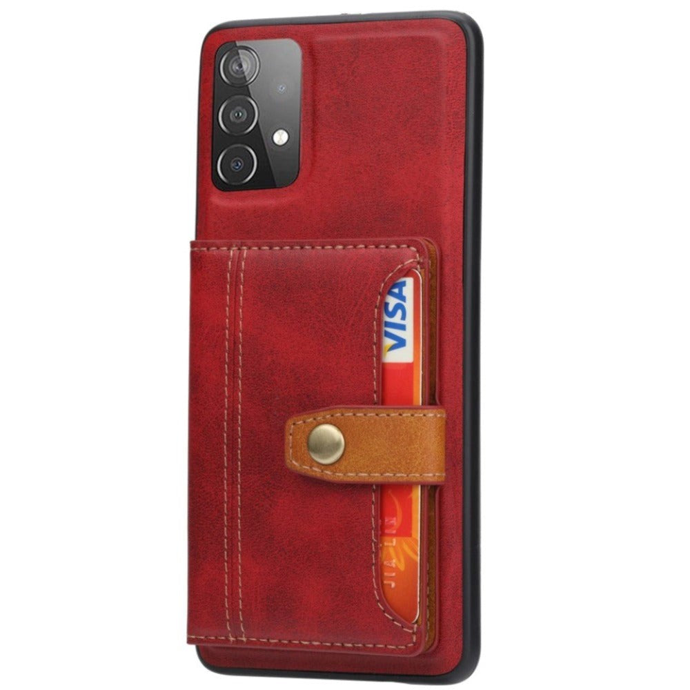 Samsung Galaxy A53 (5G) Hybrid Back Case w. Card Holder - Red