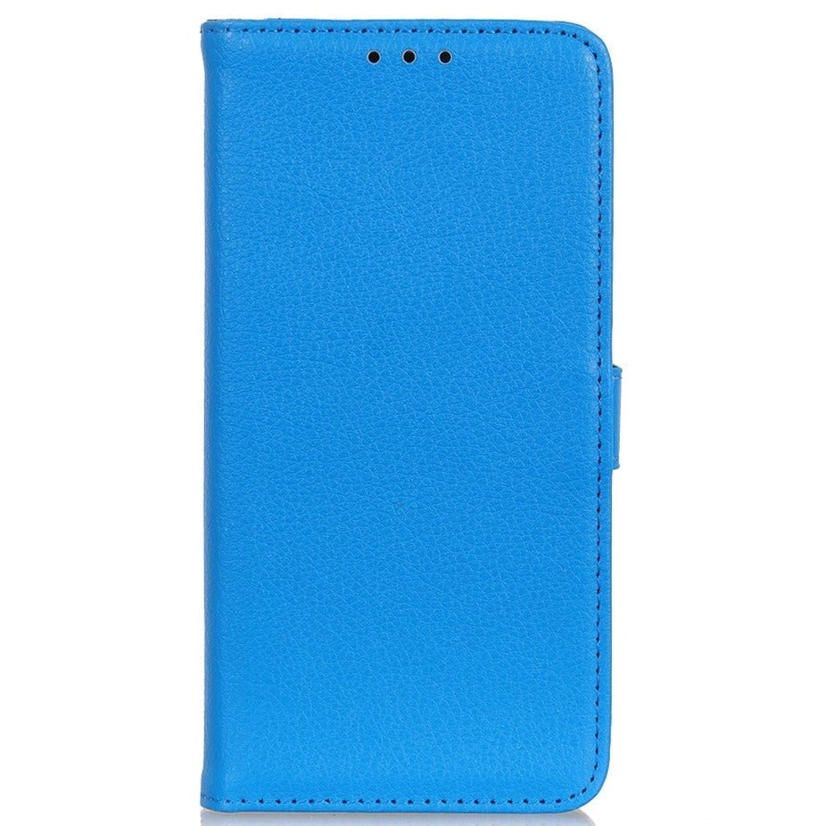 Samsung Galaxy A13 (4G) Litchi Leather Wallet Case - Blue