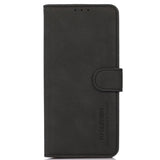 Samsung Galaxy A13 (4G) Khazneh Leather Wallet Case - Fabric Texture - Black