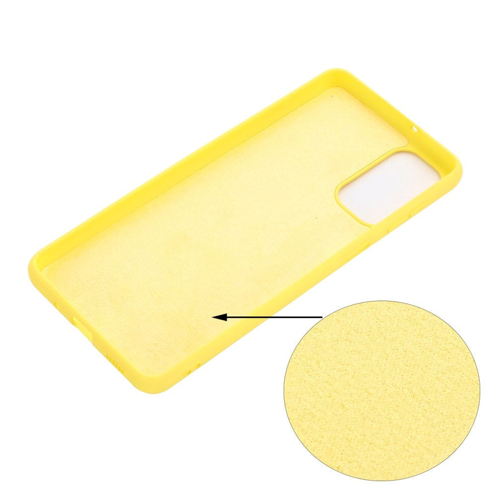 Samsung Galaxy M52 (5G) Liquid Silicone Case - Yellow