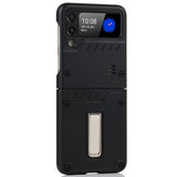 EIDERWOOD Samsung Galaxy Z Flip3 (5G) Hard Plastic Case with Kickstand - Black
