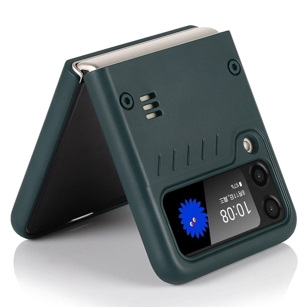 EIDERWOOD Samsung Galaxy Z Flip3 (5G) Hard Plastic Case with Kickstand - Green