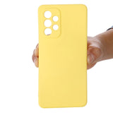 Samsung Galaxy A33 (5G) Liquid Silicone Case w. Strap - Yellow