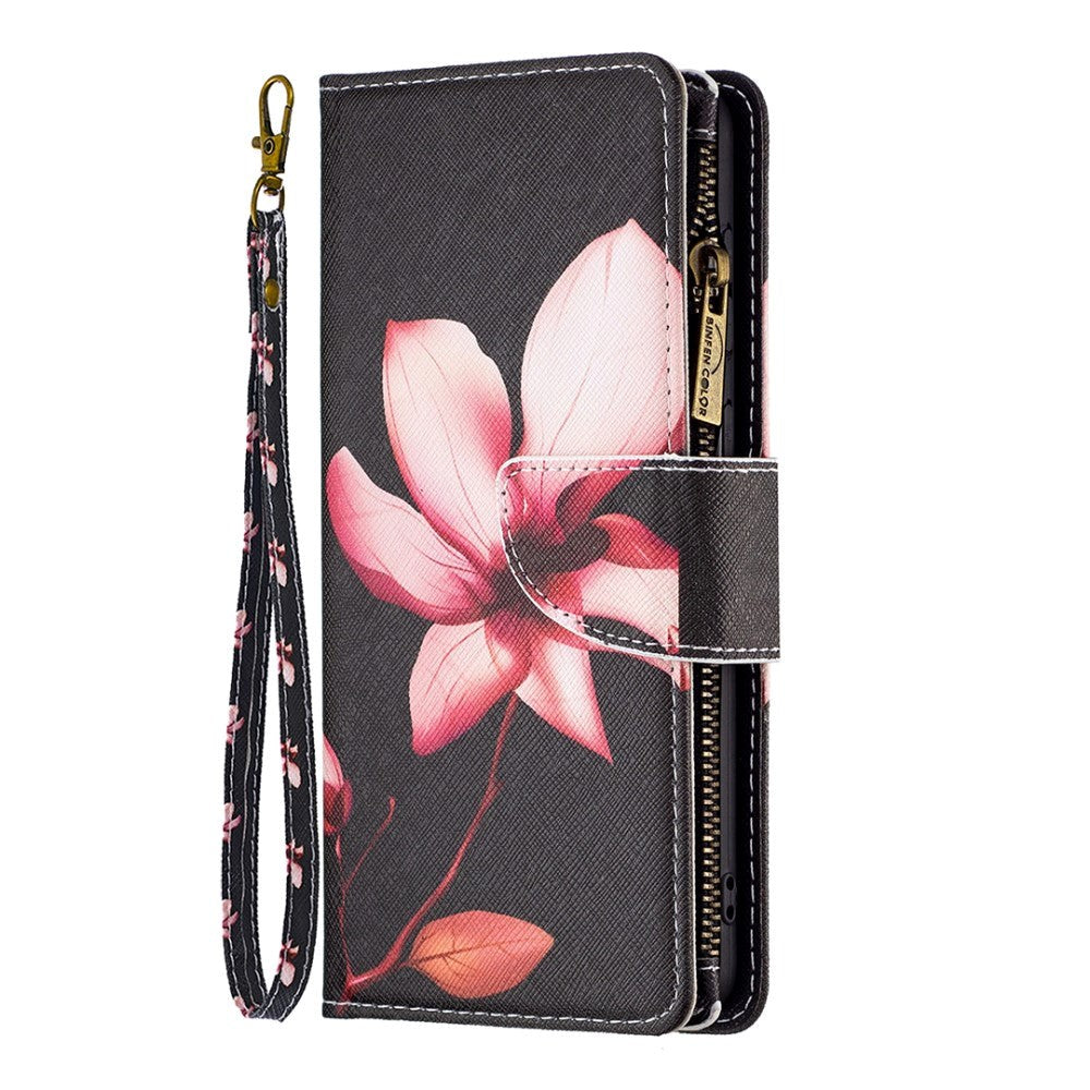 Samsung Galaxy A33 (5G) Leather Case w. Large Wallet - Flower