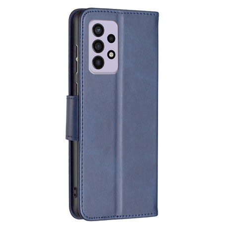 Samsung Galaxy A33 (5G) Leather Wallet Case & Strap - Blue