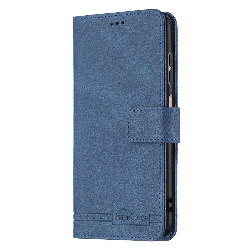 Samsung Galaxy A13 (4G) Binfin Soft Leather Wallet Case - Blue