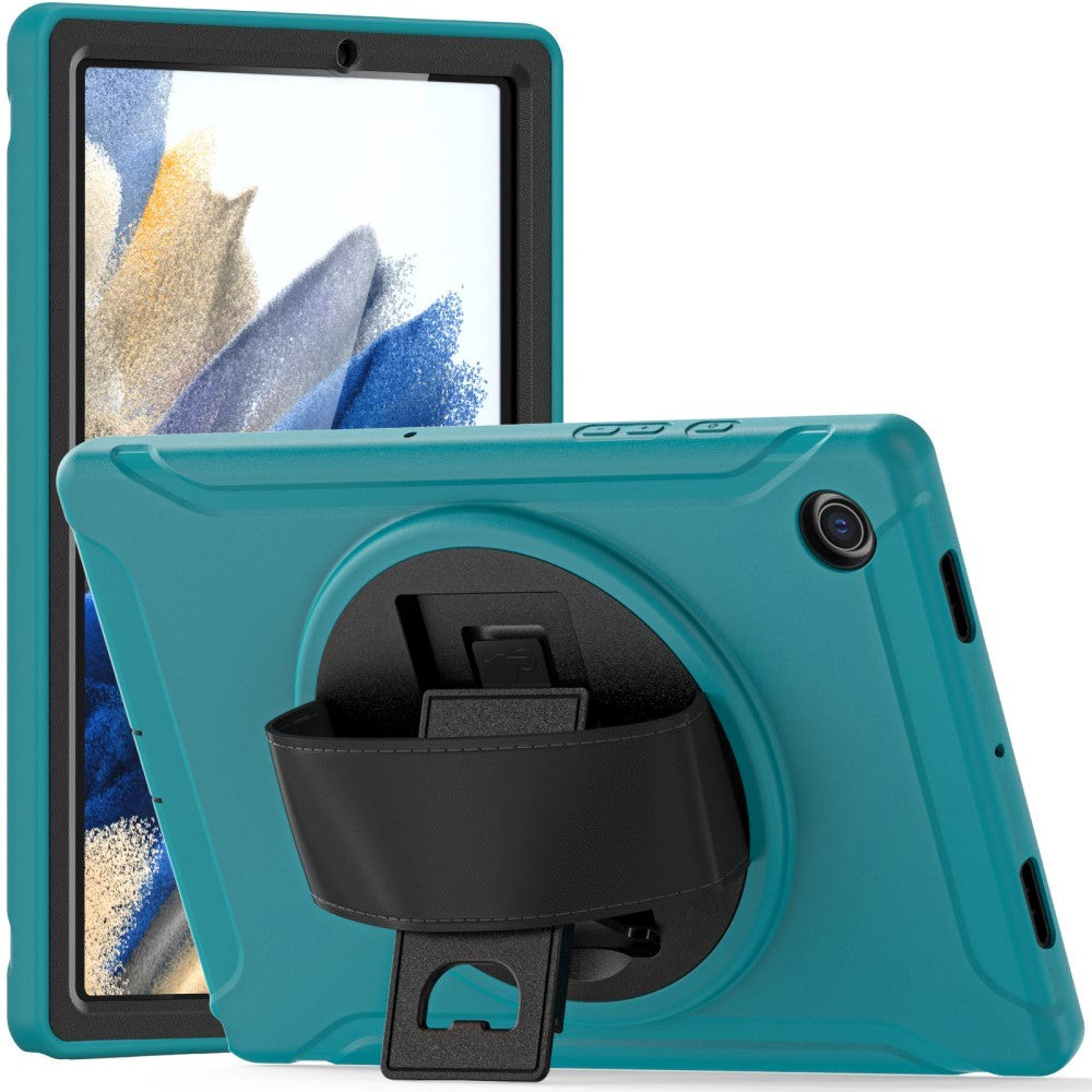 Samsung Galaxy Tab A8 10.5" (2021) Tough Case w. Handholder & Kickstand - Blue