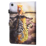 Samsung Galaxy Tab A8 10.5 "(2021) Flip Case w. Stand Mode & Card Holder - Cat & Tiger