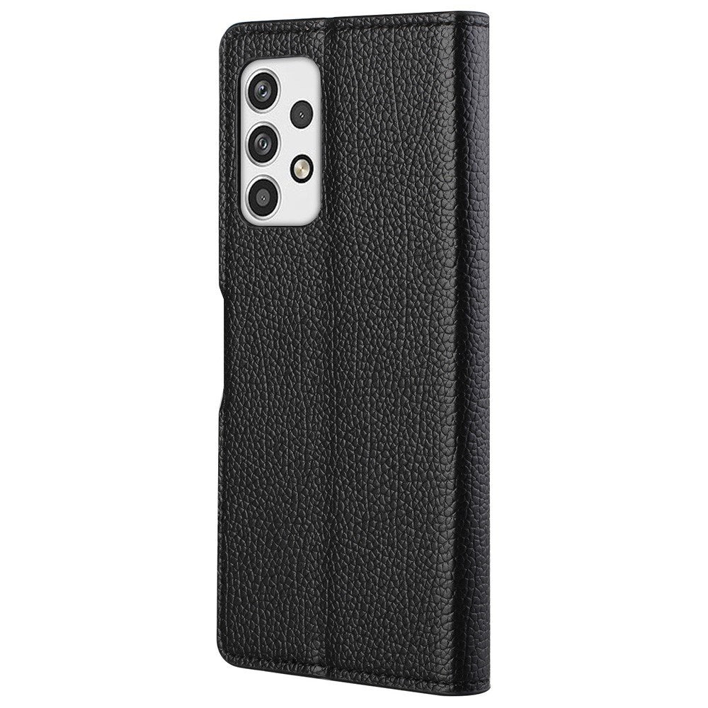 EIDERWOOD Samsung Galaxy A23 / A23 (5G) Faux Leather Flip Case with Stand & Wallet - Black