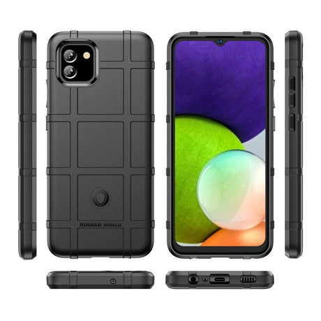 Samsung Galaxy A03 Rugged Shield Back Case - Black