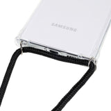 Samsung Galaxy S22 Ultra Flexible Plastic Case w. Hand Strap - Transparant