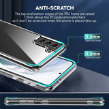 Samsung Galaxy S21 Crystal Clear Hybrid Plastic Case - Transparent