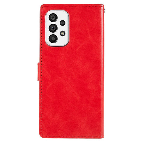 Samsung Galaxy A73 (5G) GOOSPERY Blue Moon Leather Wallet Case - Red