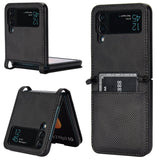 EIDERWOOD Samsung Galaxy Z Flip3 (5G) Faux Leather Case with Card Holder - Black