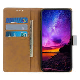 Samsung Galaxy M33 Leather Wallet Case & Kickstand - Black