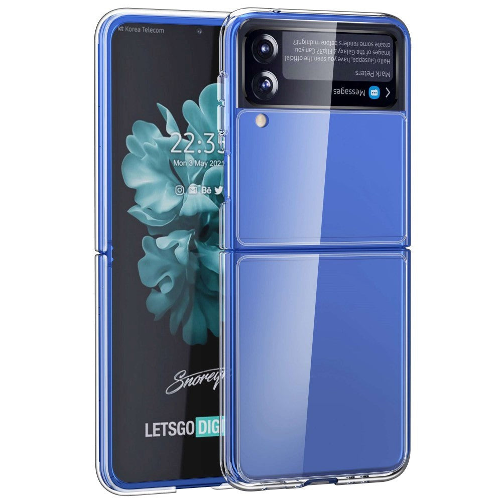 Samsung Galaxy Z Flip (5G) Hard Plastic Back Case - Transparent