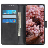 Samsung Galaxy Xcover 6 Pro Leather Wallet Case - Black