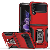 Samsung Galaxy Z Flip (5G) Craftsman Back Case with Kickstand - Red