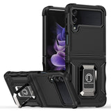 Samsung Galaxy Z Flip (5G) Craftsman Back Case with Kickstand - Black