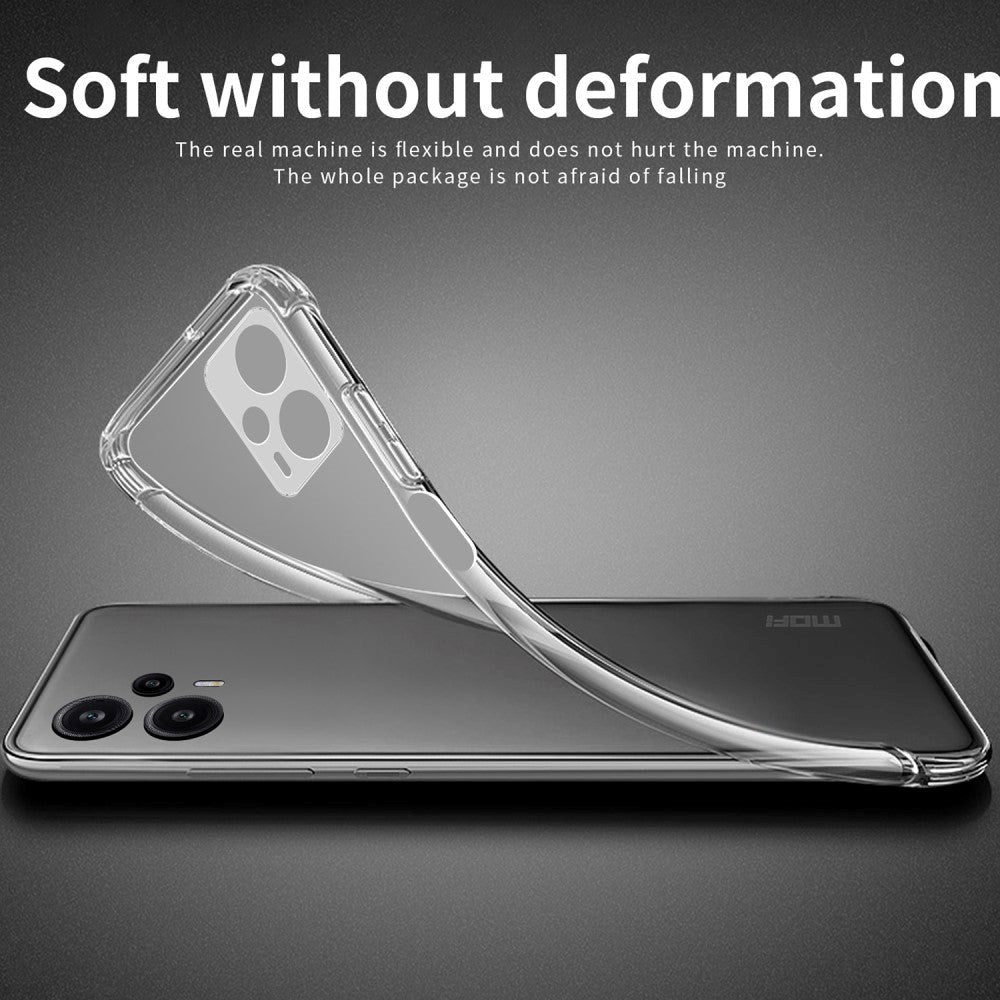 Xiaomi Poco F5 MOFI MOFI Flexible Plastic Case - Transparent