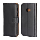 Samsung Galaxy XCover 4 / 4s Slim Wallet Leather Case Black