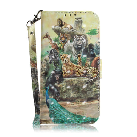 Sony Xperia 10 Light Spot Leather Flip Case - Jungle Animal