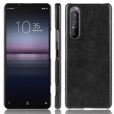 Sony Xperia 1 II Leather Case Plastic Black