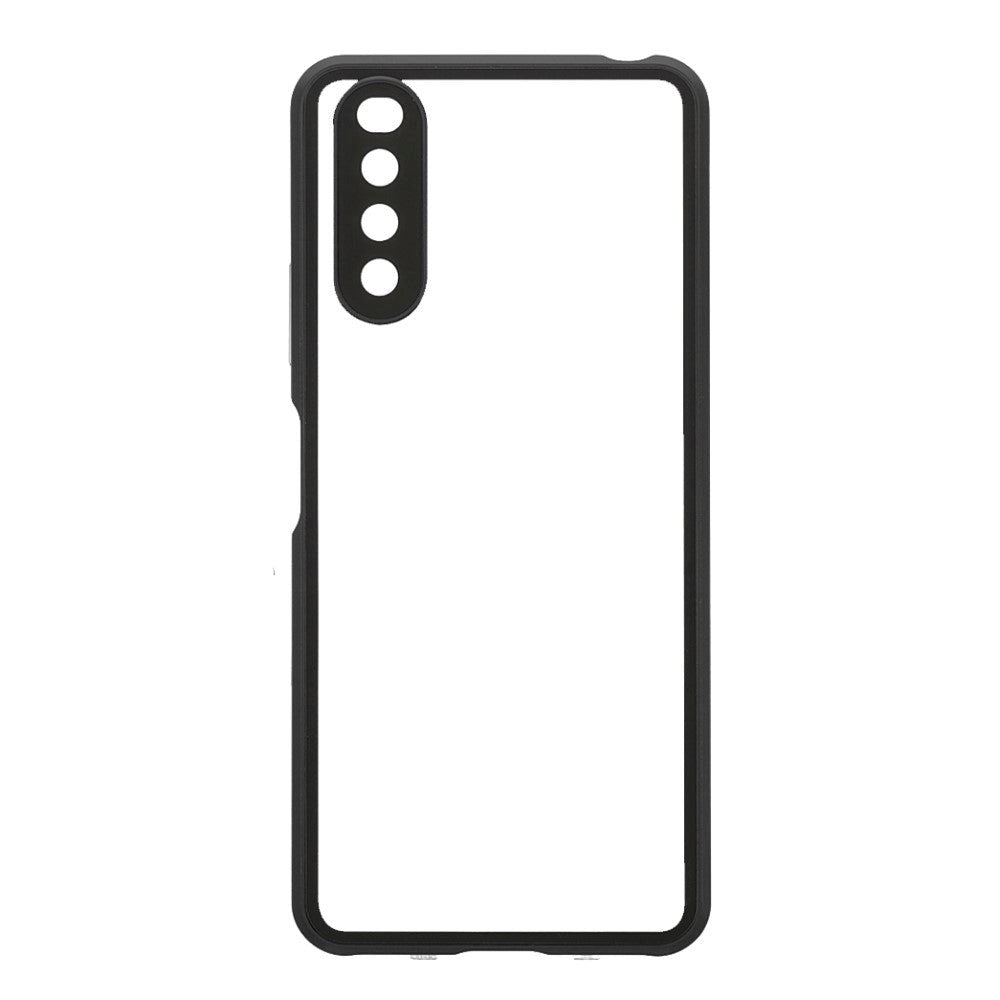 Sony Xperia 10 III Magnetic Case w. Glass Back and Front - Black