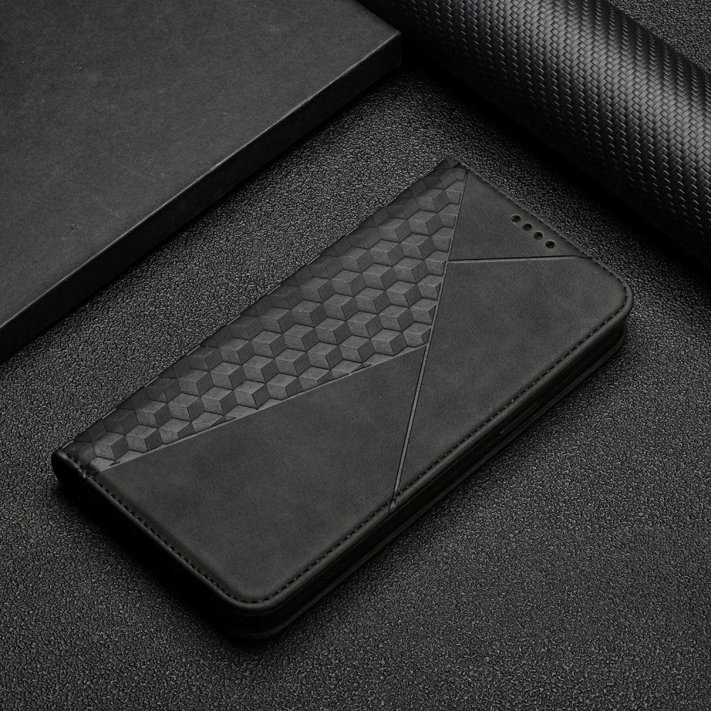 Sony Xperia 10 III PU Leather Flip Case with Card Holder - Black