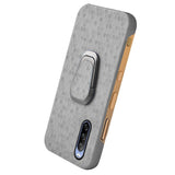 Sony Xperia 10 IV Case with Kickstand - Beehive Pattern - Grey