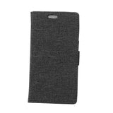 Sony Xperia L1 Cloth Texture Wallet Case Black