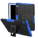 Huawei MediaPad T3 10 Tough Case - Slim 2-in-1 Case - Black / Blue